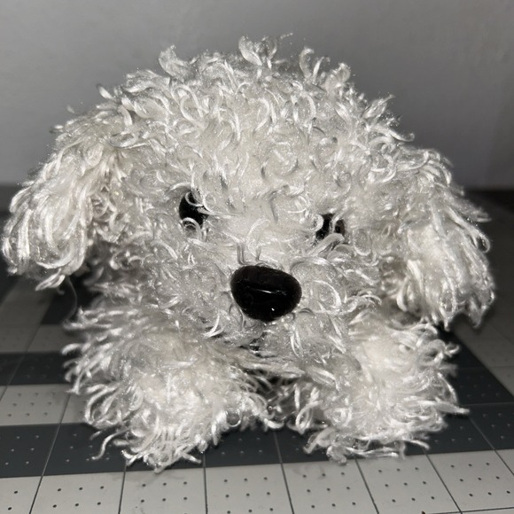 Barbie Plush Dog Light Up Nose Barking Sneezing 2011 Mattel White Pink Collar - Picture 3 of 16